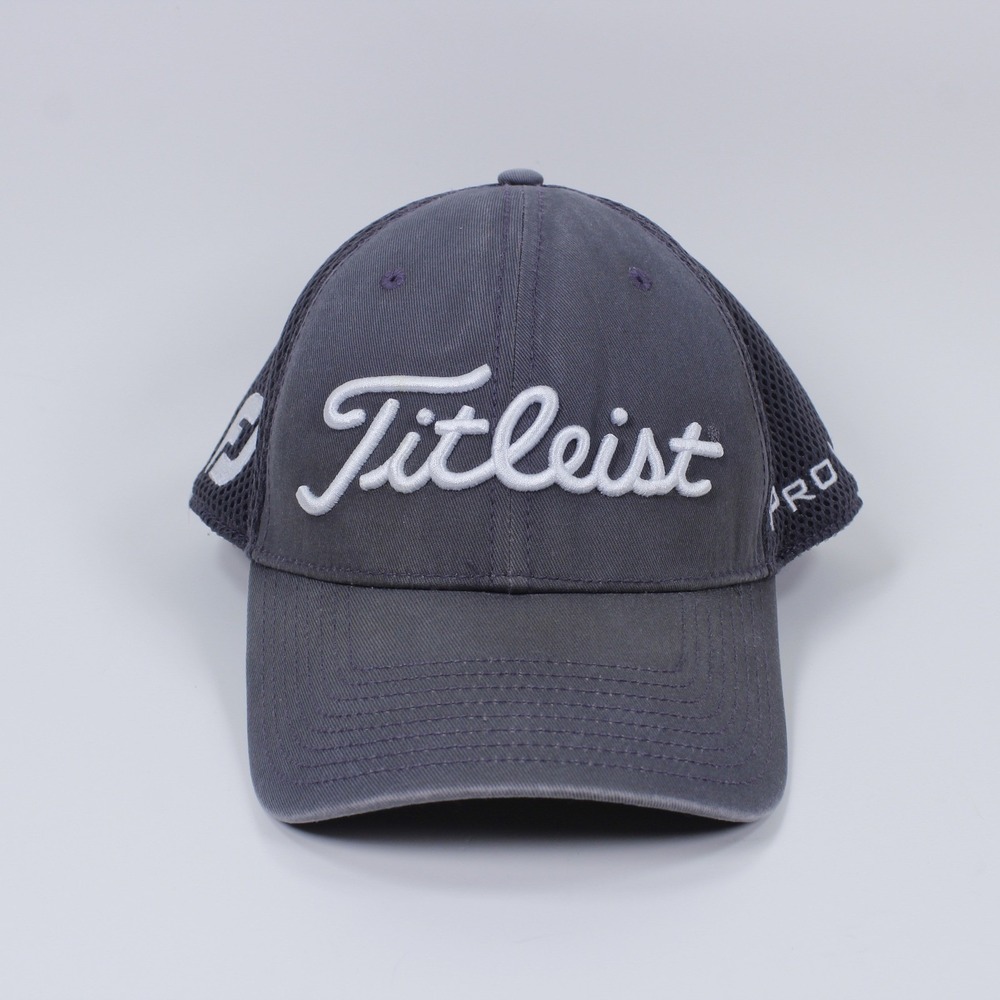 Titleist New Era Tour Performance Mesh Golf Hat Medium-Large Gray Pro V1
